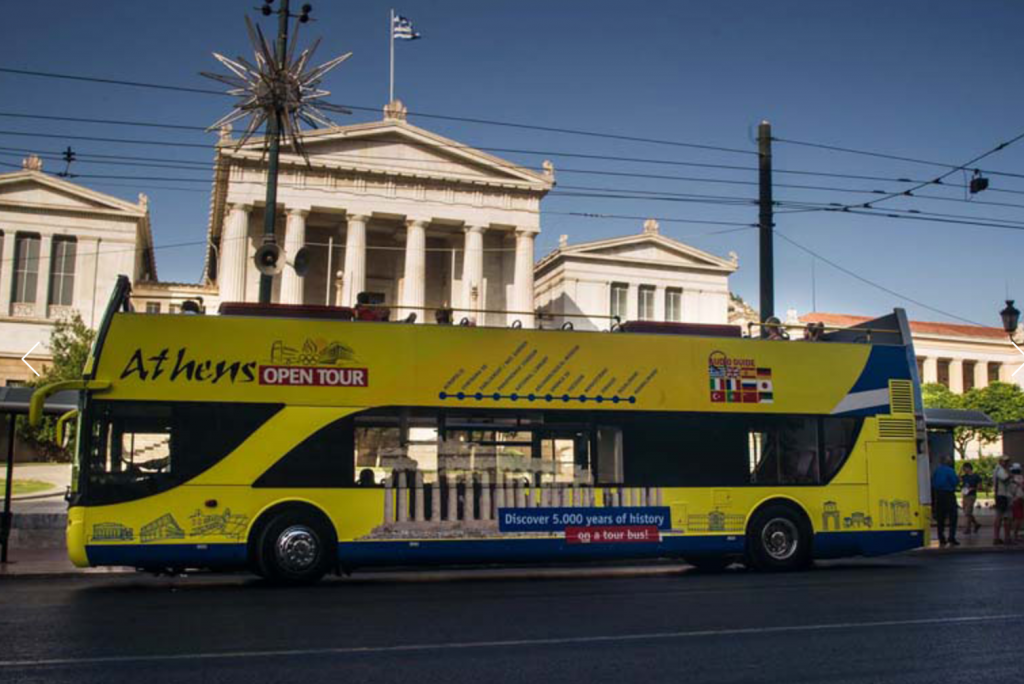 athens open tour bus